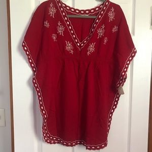 Red Tunic Top
